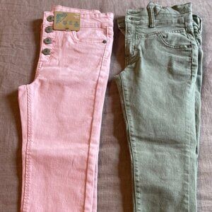 Thereabouts Girls Jeans (Pink & Green)